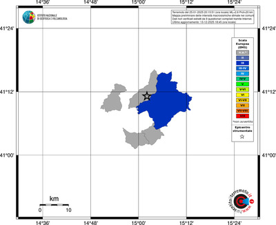 Mappa EMS - territori comuni