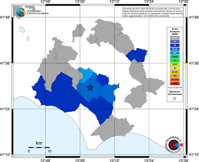 Mappa EMS - territori comuni