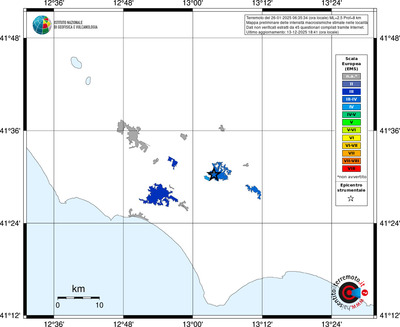 Mappa EMS - territori località