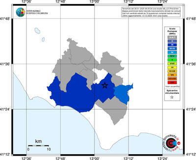 Mappa EMS - territori comuni