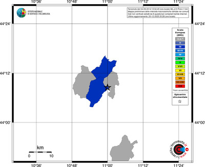 Mappa EMS - territori comuni