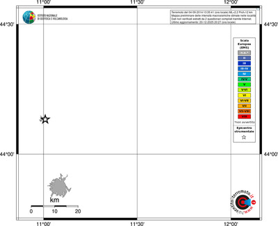 Mappa EMS - territori località