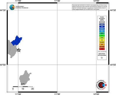 Mappa EMS - territori comuni