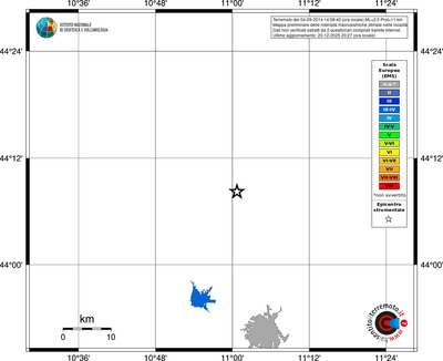Mappa EMS - territori località