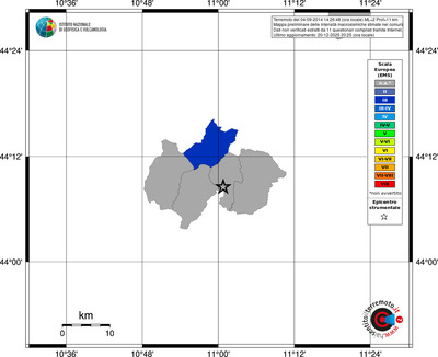 Mappa EMS - territori comuni