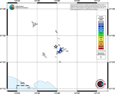 Mappa EMS - territori località
