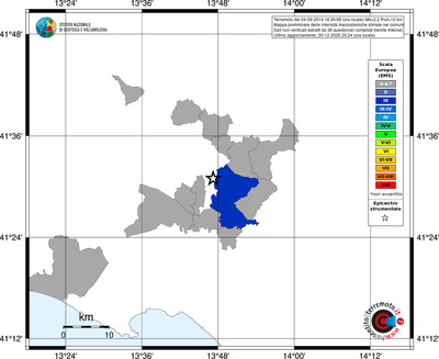 Mappa EMS - territori comuni
