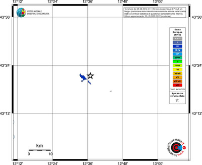 Mappa EMS - territori località