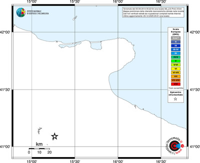 Mappa EMS - territori località