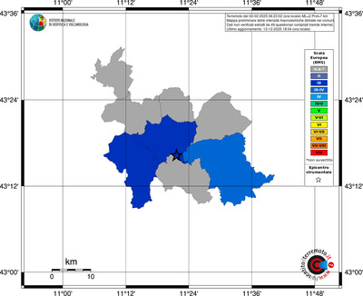 Mappa EMS - territori comuni