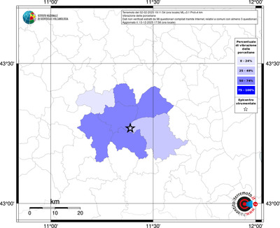 Mappa territorio comunale con almeno 3 questionari