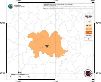 Mappa territorio comunale con almeno 3 questionari