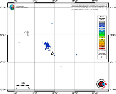 Mappa EMS - territori località