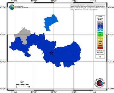 Mappa EMS - territori comuni