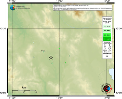 Mappa comuni con almeno 3 questionari