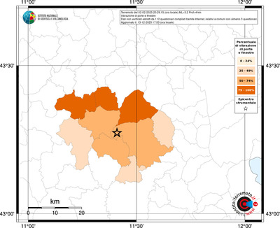 Mappa territorio comunale con almeno 3 questionari