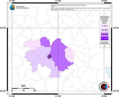 Mappa territorio comunale con almeno 3 questionari