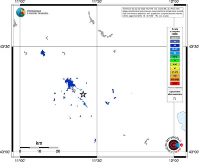 Mappa EMS - territori località