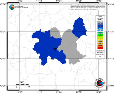 Mappa EMS - territori comunali