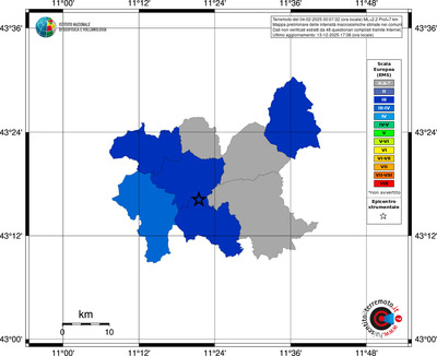 Mappa EMS - territori comuni