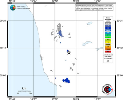 Mappa EMS - territori località