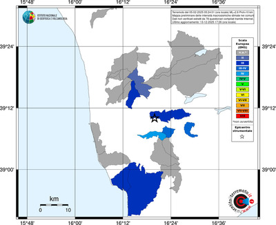 Mappa EMS - territori comuni