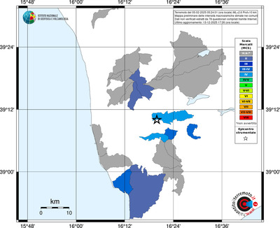 Mappa MCS - territori comuni