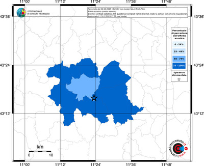 Mappa territorio comunale con almeno 3 questionari