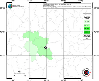 Mappa territorio comunale con almeno 3 questionari