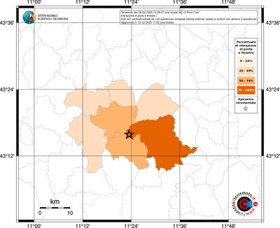 Mappa territorio comunale con almeno 3 questionari