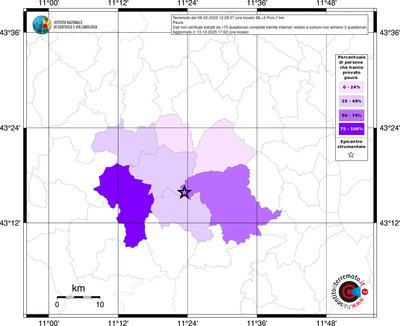 Mappa territorio comunale con almeno 3 questionari