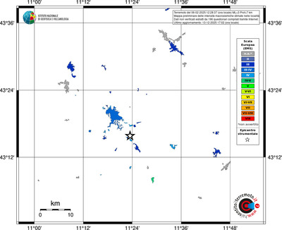 Mappa EMS - territori località