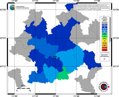 Mappa EMS - territori comuni