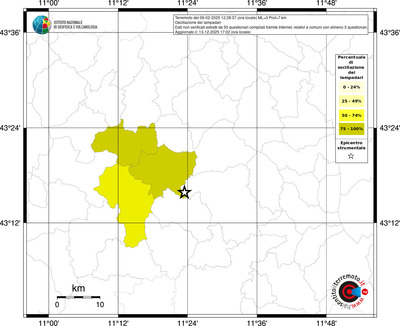 Mappa territorio comunale con almeno 3 questionari