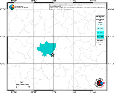 Mappa territorio comunale con almeno 3 questionari