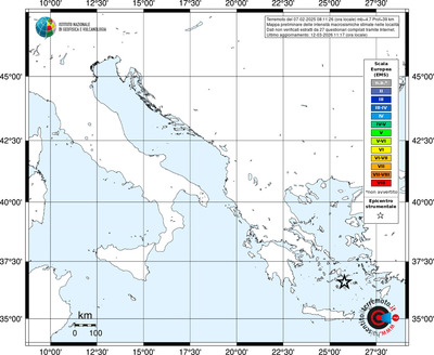 Mappa EMS - territori località