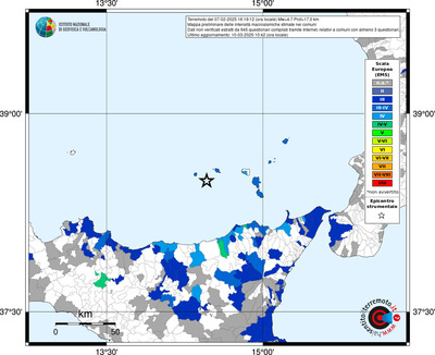 Mappa EMS - territori comunali