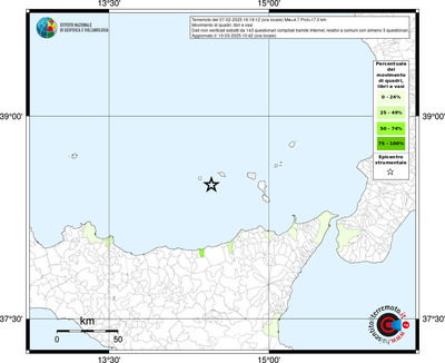 Mappa territorio comunale con almeno 3 questionari