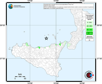 Mappa territorio comunale con almeno 3 questionari
