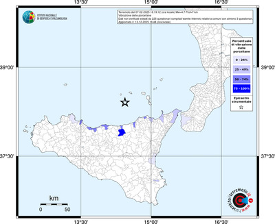Mappa territorio comunale con almeno 3 questionari