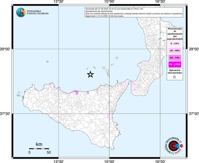 Mappa territorio comunale con almeno 3 questionari