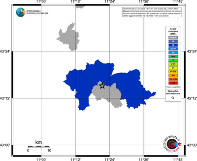 Mappa EMS - territori comuni
