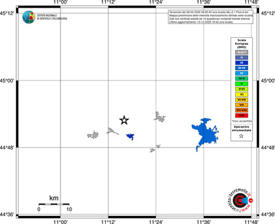 Mappa EMS - territori località