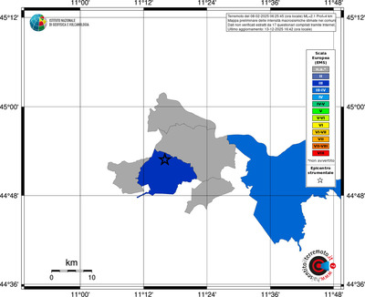 Mappa EMS - territori comuni