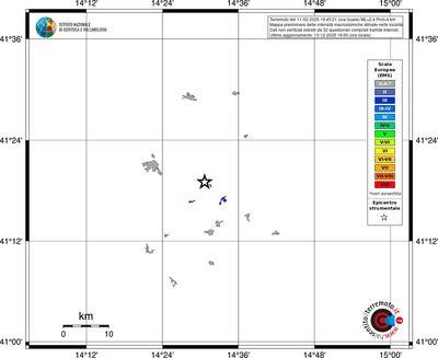 Mappa EMS - territori località