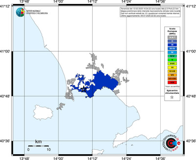 Mappa EMS - territori delle località