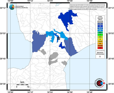 Mappa MCS - territori comunali