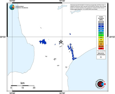 Mappa EMS - territori località