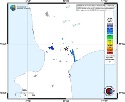 Mappa EMS - territori delle località