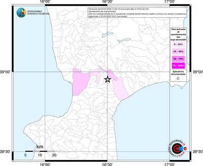 Mappa territorio comunale con almeno 3 questionari